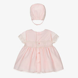Miranda-Baby Girls Pink Tulle & Lace Dress Set | Childrensalon Outlet