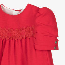 Miranda-Baby Girls Red Tiered Dress | Childrensalon Outlet