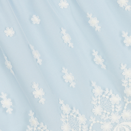 ميراندا-طقم فستان قطن بوبلين لون أزرق للمولودات | Childrensalon Outlet