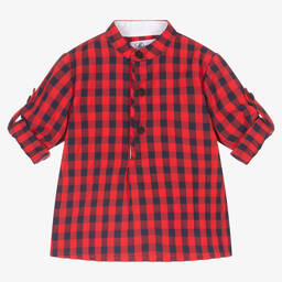 Miranda-Boys Red & Blue Shorts Set | Childrensalon Outlet