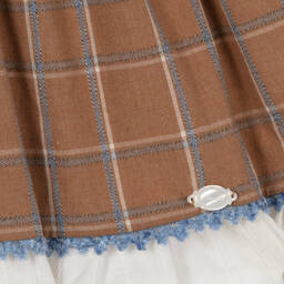 ميراندا-فستان قطن كاروهات لون بيج | Childrensalon Outlet