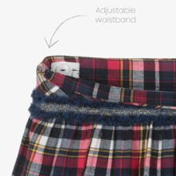 Miranda-Girls Blue Check Blouse and Skort | Childrensalon Outlet