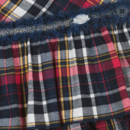 Miranda-Girls Blue Check Blouse and Skort | Childrensalon Outlet