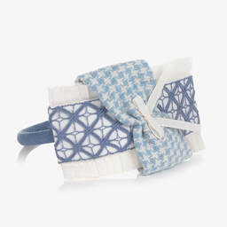 Miranda-Кремово-голубой ободок для девочек | Childrensalon Outlet