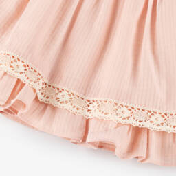 Miranda-Girls Cotton Dress with Lace Accents | Childrensalon Outlet