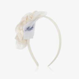 Miranda-Girls Delicate Ivory Lace Headband | Childrensalon Outlet