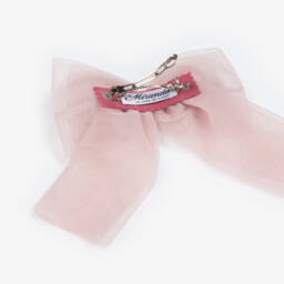 Miranda-Girls Delicate Pink Lace & Tulle Clip | Childrensalon Outlet