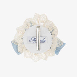 Miranda-Girls Elegant Blue Lace Hairband | Childrensalon Outlet