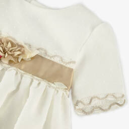 Miranda-Girls Elegant Ivory Lace Ensemble | Childrensalon Outlet