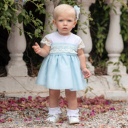 Miranda-فستان فاخر بلون الياقوت للبنات | Childrensalon Outlet