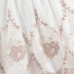 Miranda-فستان تول عاجي مطرز للبنات | Childrensalon Outlet