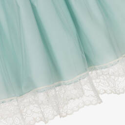 ميراندا-فستان قطن وتول لون أخضر | Childrensalon Outlet