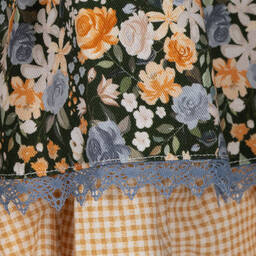 ميراندا-فستان بطبعة ورود قطن محبوك لون أخضر | Childrensalon Outlet