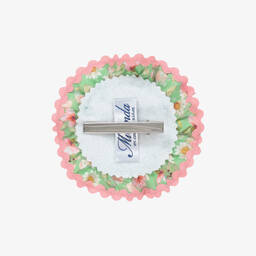 ميراندا-طوق للشعر مزين بوردة لون أخضر وزهري للبنات | Childrensalon Outlet