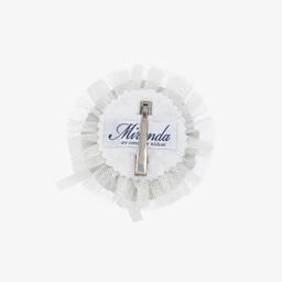 Miranda-طوق للشعر تول ودانتيل لون أخضر للبنات (9 سم) | Childrensalon Outlet