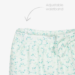 Miranda-Girls Ivory & Green Skort Ensemble | Childrensalon Outlet