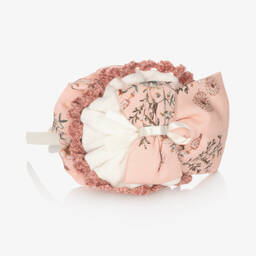 ميراندا-طوق للشعر لون زهري وعاجي للبنات | Childrensalon Outlet