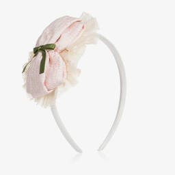 Miranda-Girls Jacquard & Tulle Hairband | Childrensalon Outlet
