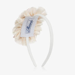 Miranda-Girls Jacquard & Tulle Hairband | Childrensalon Outlet