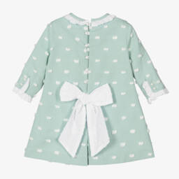 Miranda-Girls Mint Polka Dot Dress | Childrensalon Outlet