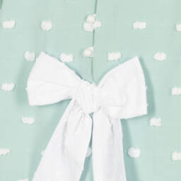 Miranda-Girls Mint Polka Dot Dress | Childrensalon Outlet