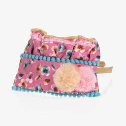 Miranda-طوق للشعر بطبعة ورود مزين بكشكش لون زهري | Childrensalon Outlet