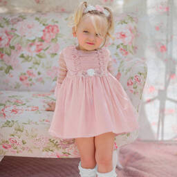 Miranda-Розовое платье с кружевом | Childrensalon Outlet