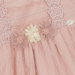 Miranda-Розовое платье с кружевом | Childrensalon Outlet