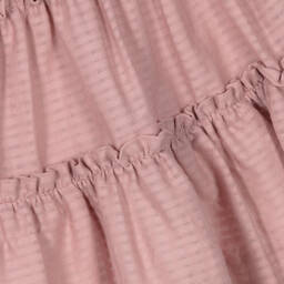 ميراندا-فستان قطن بطبقات لون زهري فيوشيا | Childrensalon Outlet