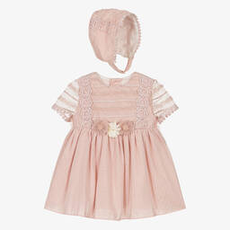 Miranda-Girls Pink Tulle Dress Set | Childrensalon Outlet
