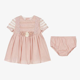 Miranda-Girls Pink Tulle Dress Set | Childrensalon Outlet