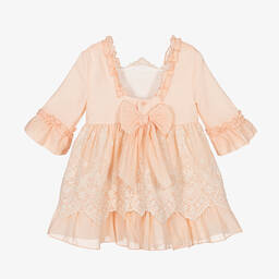 Miranda-Розово-белое кружевное платье | Childrensalon Outlet