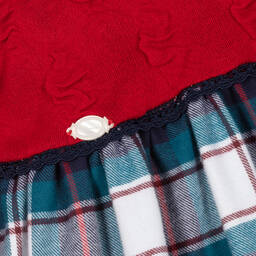 Miranda-Girls Red & Blue Check Dress | Childrensalon Outlet