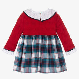 Miranda-Girls Red & Blue Check Dress | Childrensalon Outlet