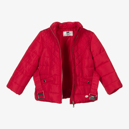 Miranda-جاكيت مبطن لون أحمر للبنات | Childrensalon Outlet