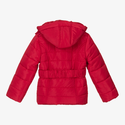 Miranda-جاكيت مبطن لون أحمر للبنات | Childrensalon Outlet