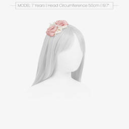 Miranda-Girls Rosette Pink Headband | Childrensalon Outlet