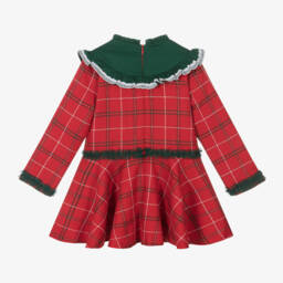 Miranda-Girls Tartan Ruffle Dress | Childrensalon Outlet