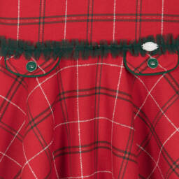 Miranda-Girls Tartan Ruffle Dress | Childrensalon Outlet