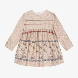Miranda-Girls Twill Star Carousel Dress | Childrensalon Outlet
