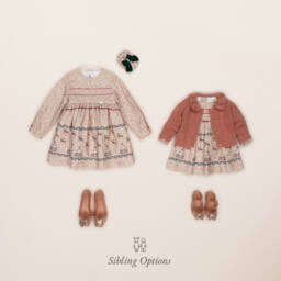 Miranda-Girls Twill Star Carousel Dress | Childrensalon Outlet