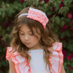 Miranda-Girls Vibrant Gingham Star Headband | Childrensalon Outlet