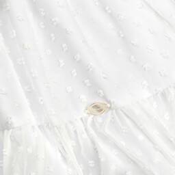 Miranda-Girls White Plumeti Lace Delight | Childrensalon Outlet