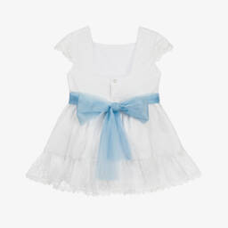 Miranda-Girls White Plumeti Lace Delight | Childrensalon Outlet