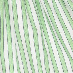 ميراندا-طقم فستان قطن مقلم لون أخضر | Childrensalon Outlet