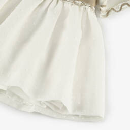 Miranda-طقم فستان عاجي مزين بالدانتيل | Childrensalon Outlet