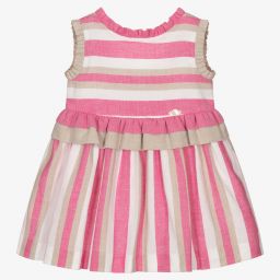 Miranda-Платье в розовую и белую полоску | Childrensalon Outlet