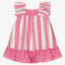 Miranda-Pink & White Striped Dress | Childrensalon Outlet