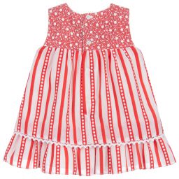 Miranda-Red & White Striped Dress | Childrensalon Outlet