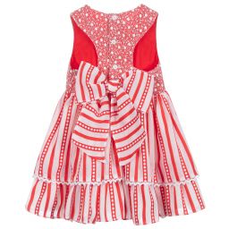 Miranda-Teen Girls Red Striped Dress | Childrensalon Outlet